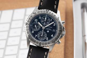  Eterna Matic Airforce Chronograph Edelstahl Automatik Herrenuhr Ref. 8418.41 