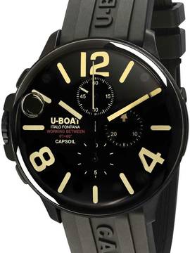  U-Boat 8109/E Capsoil Chronograph DLC Herrenuhr 45mm 10ATM 
