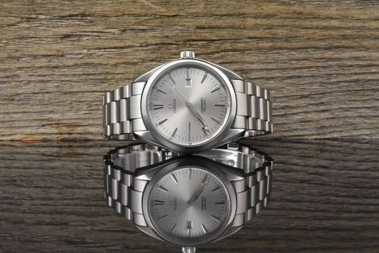  Omega Seamaster Aqua Terra 2517.30 Quarz 39MM Silver Dial Vintage 2005 