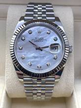 Thumbnail von Rolex Datejust 41 M.O.P Diamond Dial Jubilee Discontinued FULL SET-BOX AND PAPERS LIKE NEW y:2021 first buying receipt