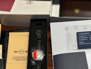 Thumbnail von Longines Lindbergh Hour Angle 989.5215 ( Ref.) Hour Angle Lindbergh B + P Deutsche Auslieferung-mit Erstkauf Rechnung Full Set-Neuer Service Hersteller-Sammler Set !!!!