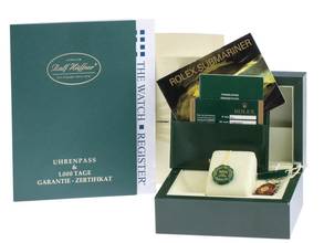  Rolex Submariner Date LV Hulk Ref.116610LV 2018 Full Set wie Neu Vintage 