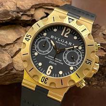 Thumbnail von Bulgari Diagono Diagono Scuba Chronograph - FULLSET - Ref. SC38G - 750er Gelbgold