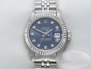 Thumbnail von Rolex Lady-Datejust Stahl Weissgold 750 Diamanten Automatik Gold Damen Stainless Steel 18kt White Gold Jubilé-band Chronometer Oyster Blue Dial