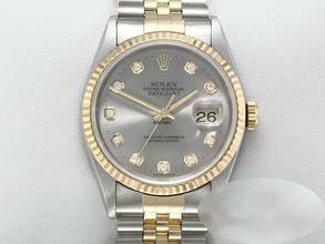  Rolex Datejust 36 36mm 16233 2004 Diamanten Stahl Gelbgold 750 Automatik Gold 