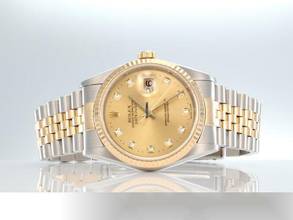 Thumbnail von Rolex Datejust 36 36mm 16233 2000 Stahl Gelbgold 750 Diamanten Automatik Stainless Steel 18kt Yellow Gold Jubilé-band Chronometer Oyster
