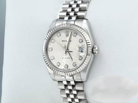  Rolex Datejust 31 31mm 178274 2010 Stahl Weissgold 750 Diamanten Automatik Stainless Steel 18kt White Gold Jubilé-band Chronometer Oyster 