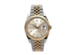 Thumbnail von Rolex Datejust 41 Edelstahl Gelbgold Ref. 126333 Silber Jubile-Band