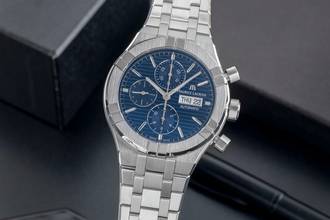  Maurice Lacroix AIKON Automatic Stahl Chronograph Ref. AI6038-SS002-4301 B&P 
