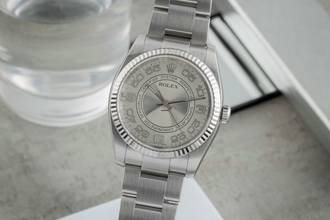  Rolex Oyster Perpetual 36 Concentric Dial Stahl Weissgold Herrenuhr Ref. 116034 