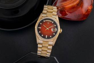 Thumbnail von Rolex Day-Date 36 18k Red Vignette Diamond Dial Borke Gold Automatik Ref. 18248
