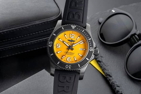  Breitling Superocean 46 Automatik 46 Black Steel Herrenuhr Ref. M17368 B&P 