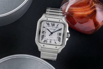 Thumbnail von Cartier Santos de Cartier Stahl Automatik Herrenuhr Ref. WSSA0009