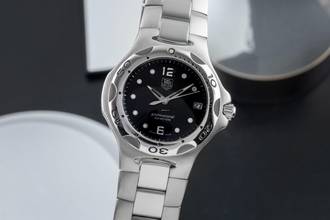  TAG Heuer Kirium Edelstahl Black Dial Quarz Herrenuhr Ref. WL111D 
