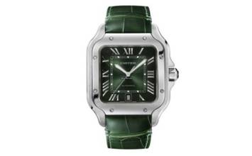  Cartier Santos Green Dial Large - With Box And Papers - WSSA0062 2023 