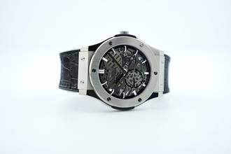 Thumbnail von Hublot Classic Fusion Ultra-Thin Skeleton 45MM Titanium Like New - 515.NX.0170.LR