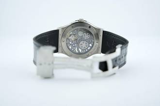 Thumbnail von Hublot Classic Fusion Ultra-Thin Skeleton 45MM Titanium Like New - 515.NX.0170.LR