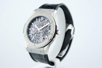 Thumbnail von Hublot Classic Fusion Ultra-Thin Skeleton 45MM Titanium Like New - 515.NX.0170.LR