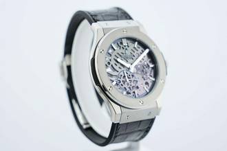 Thumbnail von Hublot Classic Fusion Ultra-Thin Skeleton 45MM Titanium Like New - 515.NX.0170.LR