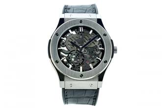 Thumbnail von Hublot Classic Fusion Ultra-Thin Skeleton 45MM Titanium Like New - 515.NX.0170.LR
