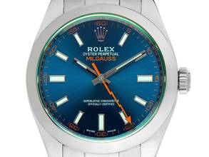 Thumbnail von Rolex Milgauss Elektroblau Ref.116400GV 2016 Full Set wie Neu Vintage