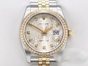 Thumbnail von Rolex Datejust 36 36mm 116243 2011 Stahl Gelbgold 750 Diamanten Automatik Gold