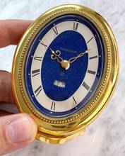 Thumbnail von Jaeger-LeCoultre Table Clock Tischuhr Table Clock Lapis Dial Serviced (480 Euro) with Alarm Wecker Memovox