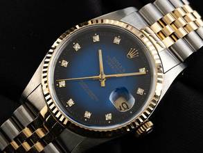 Thumbnail von Rolex Datejust 36 Diamanten Ref.16233 1990 Full Set sehr gut Vintage