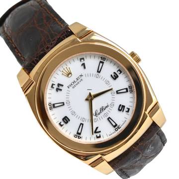  Rolex Cellini Cestello 5330/8 white dial yellow gold 18KT Full Set Like NEW 