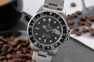  Rolex GMT-Master Swiss-T<25 Dial Stahl Automatik Herrenuhr Ref. 16700 W-Serie 