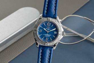  Breitling Colt Oceane 500M Blue Dial Edelstahl Quarz Damenuhr Ref. A57350 