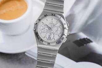  Omega Constellation Double Eagle Chronograph Stahl Herrenuhr Ref. 1542.30.00 