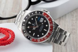 Thumbnail von Rolex GMT-Master II Coke Swiss Only Automatik Herrenuhr Ref. 16710 U-Serie B&P