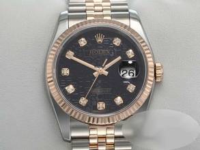 Thumbnail von Rolex Datejust 36 36mm 116231 2013 Stahl Rosegold 750 Diamanten Automatik
