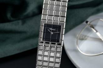 Thumbnail von Chopard Ice Cube Black Dial Edelstahl Quarz Damenuhr Ref. 11/8898