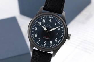 Thumbnail von IWC Fliegeruhr Pilot Top Gun Keramik / Titan Automatik Herrenuhr Ref. IW326901 B&P 2020