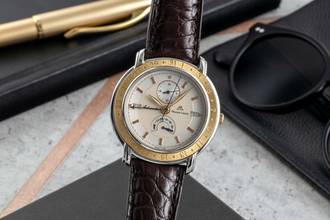  Maurice Lacroix Masterpiece Calendar Stahl / Gold Automatik Herrenuhr Ref. 51670 