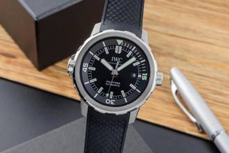  IWC Aquatimer Automatic Black Dial Edelstahl Automatik Herrenuhr Ref. IW329002 B&P 2014 