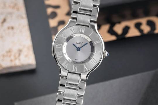  Cartier 21 Must de Cartier SM Stahl Quarz Lady Damenuhr Ref. W10109T2 1340 