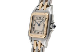 Thumbnail von Cartier Panthère Classique Et Figaro SM Stahl Gold Quarz Damenuhr Ref. W25029B6