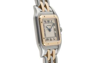 Thumbnail von Cartier Panthère Classique Et Figaro SM Stahl Gold Quarz Damenuhr Ref. W25029B6