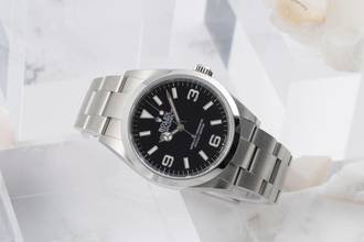 Thumbnail von Rolex Explorer Oyster Edelstahl Automatik Herrenuhr Ref. 124270 B&P 2022