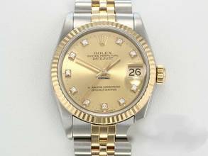  Rolex Datejust 31 Stahl Gelbgold 750 Diamanten Automatik Gold Stahl Stainless Steel 18kt Yellow Gold Jubilé-band Chronometer Oyster 