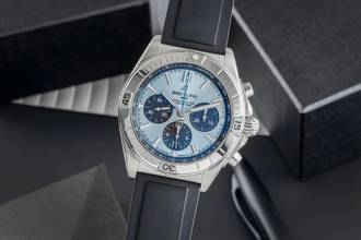  Breitling Chronomat Chronograph Stahl / Platin Ref. PB0134101C1S2 B&P 2022 