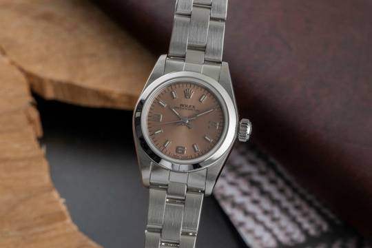  Rolex Oyster Perpetual Edelstahl Automatik Damenuhr Ref. 67180 Papiere 