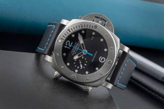 Thumbnail von Panerai Luminor Submersible 1950 3 Days Automatic Flyback Titan Ref. PAM00614 B&P 2019