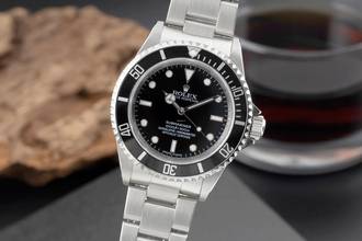 Thumbnail von Rolex Submariner (No Date) Oyster Edelstahl Automatik Herrenuhr Ref. 14060 B&P