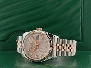Thumbnail von Rolex Datejust 36 Stainless Steel - Rose Gold Jubilee Diamond Dial