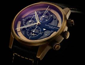  Maurice de Mauriac CHRONO MODERN SKELETON BRONZE 