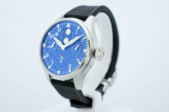 Thumbnail von IWC Große Fliegeruhr Big Pilot 46 Perpetual Calendar Blue Dial - With Box And Papers - IW503605 2022